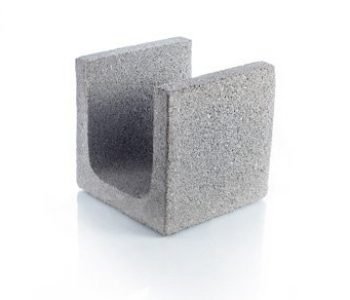 Bloque de cemento para encadenado de 20 cm. de espesor